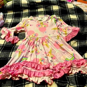 Minnie Mouse unicorn boutique dress 2t